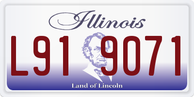 IL license plate L919071