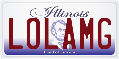 IL license plate LOLAMG