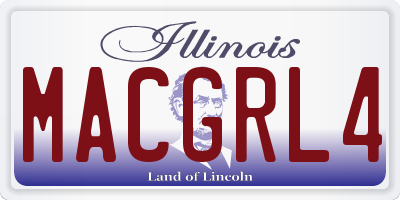 IL license plate MACGRL4