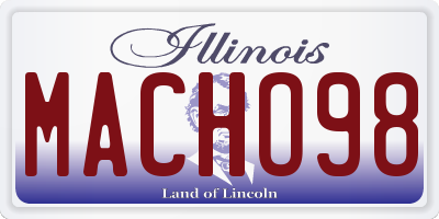 IL license plate MACHO98