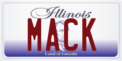 IL license plate MACK