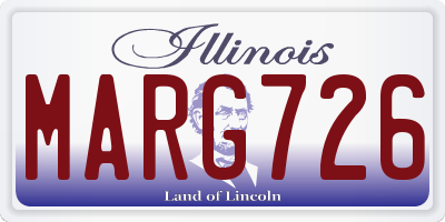 IL license plate MARG726