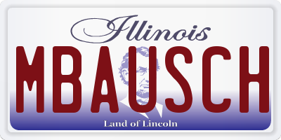 IL license plate MBAUSCH