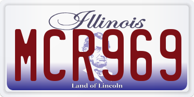IL license plate MCR969