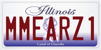 IL license plate MMEARZ1