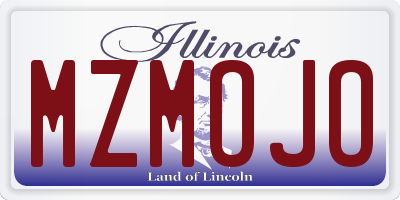 IL license plate MZMOJO