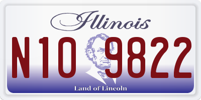 IL license plate N109822
