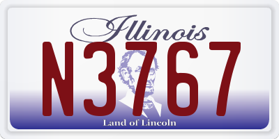 IL license plate N3767