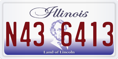 IL license plate N436413