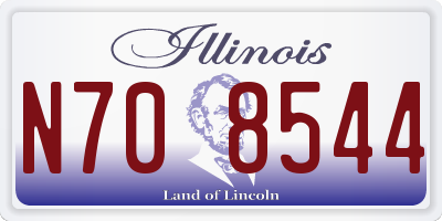 IL license plate N708544