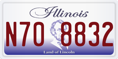IL license plate N708832