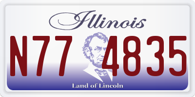 IL license plate N774835