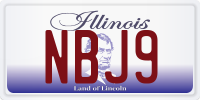 IL license plate NBJ9