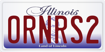 IL license plate ORNRS2