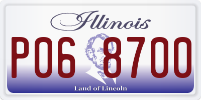 IL license plate P068700