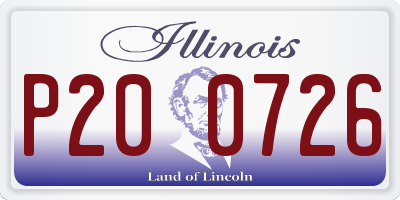 IL license plate P200726