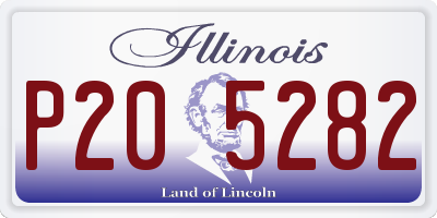 IL license plate P205282
