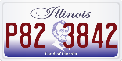 IL license plate P823842