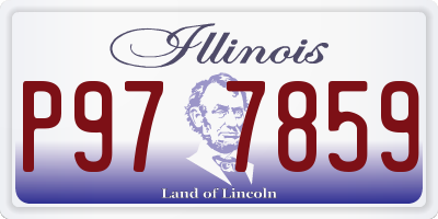 IL license plate P977859