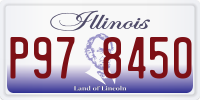 IL license plate P978450