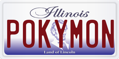 IL license plate POKYMON
