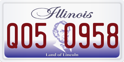 IL license plate Q050958