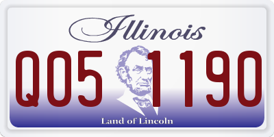 IL license plate Q051190