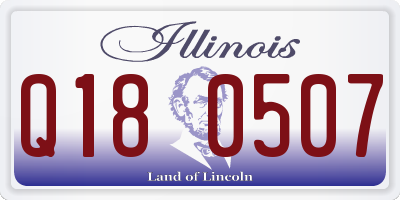 IL license plate Q180507