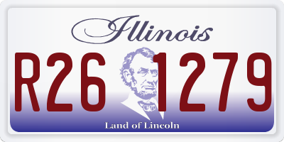 IL license plate R261279