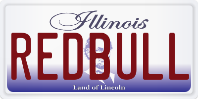 IL license plate REDBULL
