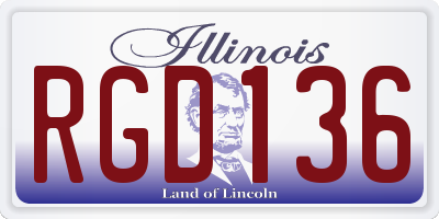IL license plate RGD136