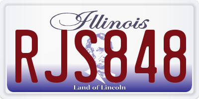 IL license plate RJS848