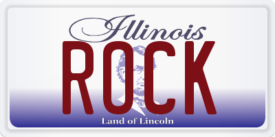IL license plate ROCK