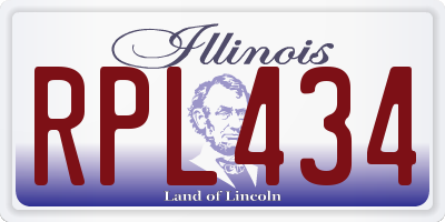 IL license plate RPL434