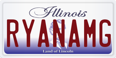 IL license plate RYANAMG