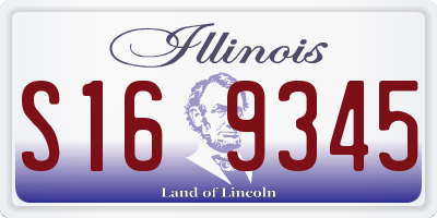 IL license plate S169345