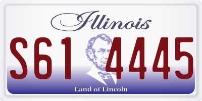 IL license plate S614445
