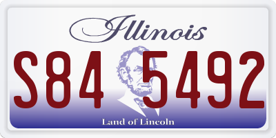 IL license plate S845492
