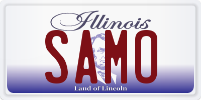 IL license plate SAMO