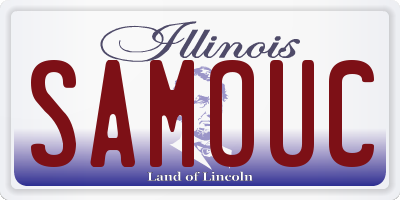 IL license plate SAMOUC