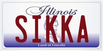 IL license plate SIKKA