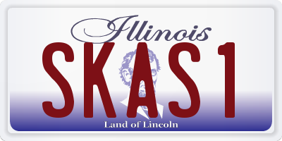 IL license plate SKAS1