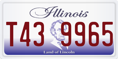 IL license plate T439965