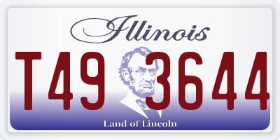 IL license plate T493644