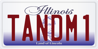 IL license plate TANDM1