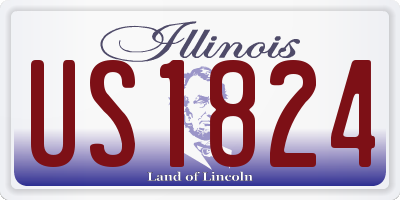 IL license plate US1824