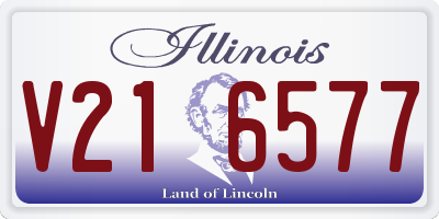 IL license plate V216577
