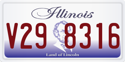 IL license plate V298316