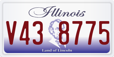 IL license plate V438775