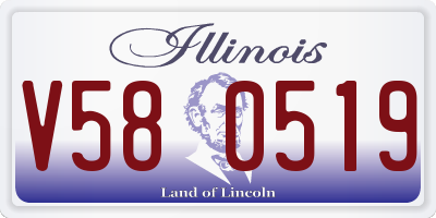 IL license plate V580519
